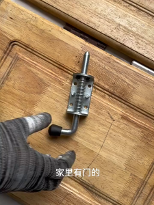 Heavy Duty Spring Latch Metal Lock Stainless Steel Safety Door Latch Thickened Barrel Bolt for Door Gate Van Container