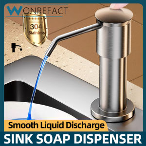 Sink Soap Dispenser For Kitchen Sink Countertop Built In Sink Soap Dispenser With 1m Extension Tube Kit No Need To Fill The Little Bottle水槽皂液器 厨房配件