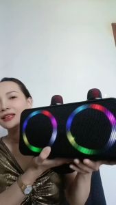 Loa Karaoke Bluetooth RK01 Kèm 2 Micro Không Dây Công Suất 40W Pin Dùng Lâu