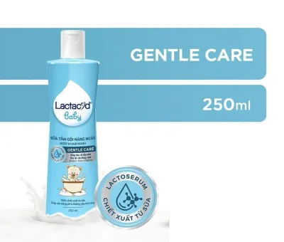 Sữa tắm gội hàng ngày Lactacyd Baby GENTLE CARE chai 250ml
