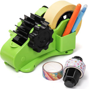 Dye-sublimation thermal tape dispenser semi-automatic multi-roll dispenser with slots 1" and 3" dual cores tape not included