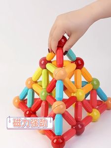 FJ TOY พร้อมส่ง จากไทย ตัวต่อแม่เหล็ก ของเล่น เสริมพัฒนาการ ตัวต่อแม่เหล็ก ของเล่น ของเล่นเด็ก ปลายเปิด บล๊อค และเสริมพัฒนาการ ตัวต่อแม่เหล็ก