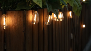 Kuning Lampu 30Meter Kabel 30 Lampu 1Set Dapat Diredupkan Lampu Gantung Outdoor Tahan Air Lampu Cafe