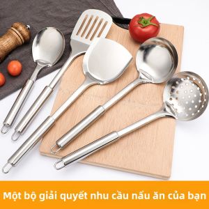 Bộ Dụng Cụ Nấu Ăn Inox Phong Cách Cổ Điển