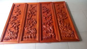 TRANH TREO TƯỜNG GỖ-HƯƠNG -CAO 117CM RỘNG 37CM KHUNG DẦY 4CM