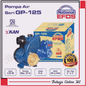 EFOS GP-125 Mesin Pompa Air GP125 Pompa Air Listrik Pompa Sumur Dangkal Pompa Pendorong Pompa Toren Pompa Booster GP 125 ORIGINAL HIGH QUALITY