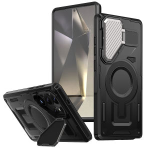 Heavy-duty Armored Case for Samsung S25 S24 S23 S22 Ultra Plus FE Magnetic Phone Case A05S A15 A14 A25 A35 A55 A06 A16