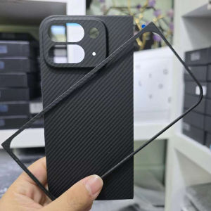 Case for Google Pixel 9 Pro Fold & Fold2 Real Carbon Fiber Aramid Anti-explosion Mobile Phone Protective Cover Protection Shell hot