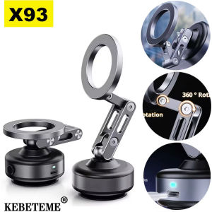 KEBETEME ดูดแรงสูงที่วางโทรศัพท์ในรถดูดซับสุญญากาศสำหรับโทรศัพท์มี X93การหมุน360องศา