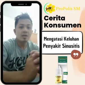 Obat Sinusitis Pilek Menahun Hidung Bau Busuk Tersumbat Lendir Berbau Tidak Sedap Radang Infeksi Sinusitis Polip Hidung dengan Propolis SM Herbal Asli