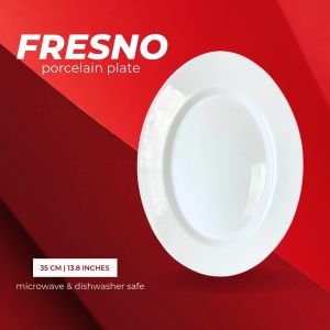 FRESNO Porcelain Serving Dish | Porcelain Plate | Piring Saji Keramik