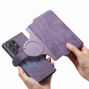 LS | Card Wallet Magnetic 2 In 1 Detachable Flip Leather Case For Magsafe Samsung Galaxy S26 Ultra S25 S24 S23 Ultra Plus FE S25Edge
