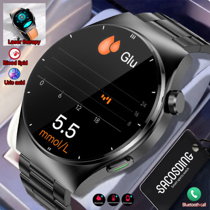Health Laser Therapy Smart Watch Blood Sugar Watch Smart Bluetooth Call