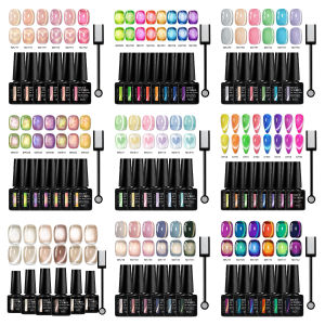 7/8/9pc Cat Magnetic Nail Gel Polish Set All-Season Nails Decoration UV/LED Long Lasting DIY Manicure Nail Supplies Varnish Kit