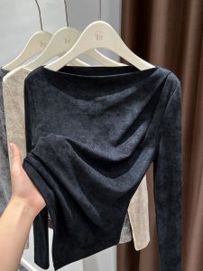 Loowmane | Off-Shoulder Long Sleeve T-Shirt Dye Design