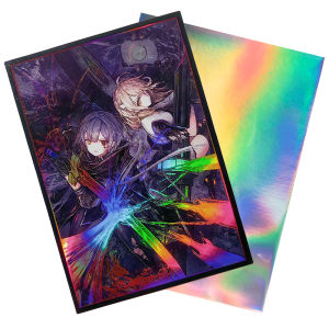 Game King Card Sleeve Flash Blade Girl Support Card Deck Protection Cover Laser Design 63x90 Tabletop Gaming Accessory