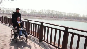 Roda Kursi Perjalanan Lipat Ringan Multifungsi untuk Orang Tua Cacat sebagai Kendaraan Berjalan Kaki