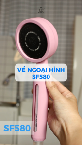 AQUADUO SF-580 BLOSSOM Cao Cấp - Đầu vòi sen tắm nhiều màu (lọc nước tăng áp) - lõi lọc chọn phân loại