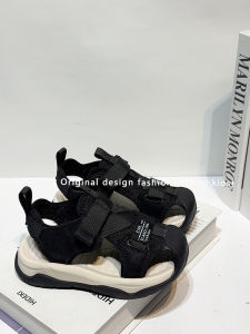 Childrens Sporty Summer Sandals Soft Bottom Beach Shoes Casual Slip-On for Boys And Girls Trendy Mesh Upgraded Version