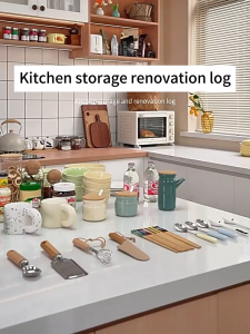 GSLife Kitchen Cabinet Organizer with Cover - Pull Out Drawer Type Storage Box Storage Rack under Sink