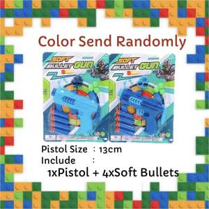 Ready Stock EVA Bullets Toys Shooting Game Set Police Gun Set Kids Toys Mainan Kanak Lelaki