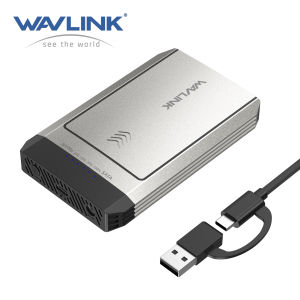 WAVLINK vỏ ổ cứng di động M.2 SSD Dual-Bay SATA NVMe 10Gbps USB Type C 3.2 Hộp ổ cứng ngoài lưu trữ tốc độ cao Hỗ trợ sao chép ngoại tuyến một chạm