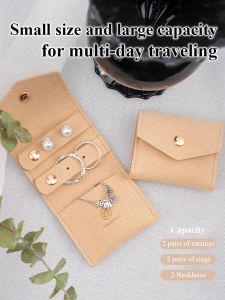 🎈HOT🎈[Mini Jewelry Bag]Portable Jewelry Storage Bag/Small Size Large Capacity Expandable Easy Access/Soft Texture Stain Dirt Resistant迷你首饰包