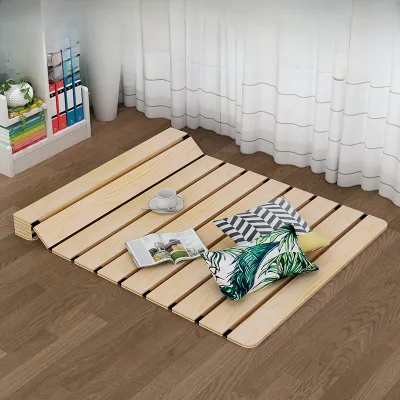 Solid Wood Bed Board Foldable Mattress Hard Bed Board Tatami Mats Waist Support Hard Bed Board 1.8 M 1.5 Rib Grills Single