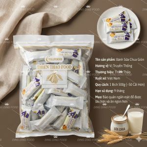 Bánh Xốp Giòn Sữa Chua 500g (Khoảng 50 Cái) SUVENO Thiên Thảo CÓ NHIỀU VỊ - DING DING FOOD
