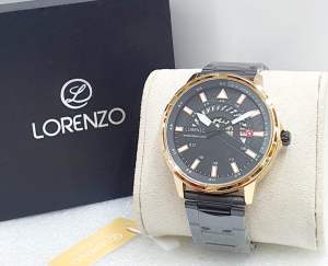 Jam tangan pria lorenzo warna silver jam tangan anti air jam tangan cowok jam tangan fashion terbaru