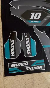 Stiker CRF 150L decal setiker CRF 150L stiker motor MOTIF SIMPLE ONEONENINE HITAM PUTIH D-I2-1281 (D-I2-523) I2-877