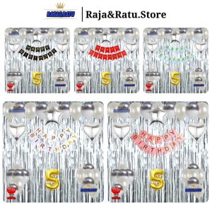 Paket Set Pesta Ulang Tahun Dekorasi Happy Birthday Anak-anak Cowok Dan Cewek Dekorasi Ultah Simple