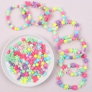5/10/20Pcs Multicolor Random Bracelets DIY Beaded Bracelets Jewelry for Kids Birthday Party Favor Christmas Children Gifts