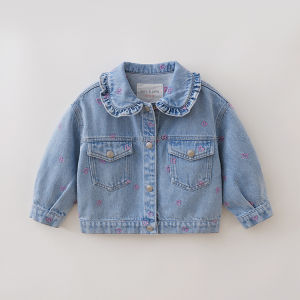Marc&Janie | Floral Lace Cotton Denim Jacket