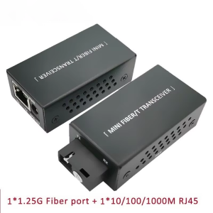 1 Pair Gigabit 100/1000M A/B SC Ethernet Fiber Switch Media Converter Rj45 Optic Transceiver 20KM fibra Switch