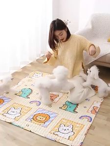 เสื่อสัตว์เลี้ยง แผ่นนอนรองกรง เสื่อแมวสุนัข ที่นอนแมวและสุนัข เบาะโซฟา ผ้าปูกรง ผ้าหมาแมว ผ้าปูกันรอย ผ้ารองคลาน