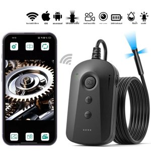 กล้องวิดีโอเอนโดสโคปอินเตอร์เน็ตไร้สายสำหรับอุตสาหกรรม เลนส์เดี่ยว/คู่/สามเลนส์ สำหรับตรวจสอบท่อ/ท่อระบายน้ำ พร้อมไฟ LED กันน้ำ แบตเตอรี่ 2600mAh