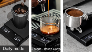 เครื่องชั่งดิจิตอลแบบสัมผัสสำหรับกาแฟและเบเกอรี่ พร้อมฟังก์ชันวัดน้ำหนักละเอียดและใช้งานง่าย