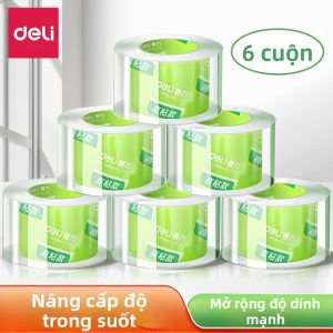 deli | Dải Keo Dính Deli Trong Suốt Dày Dặn Dính Chắc Không Để Lại Dấu Vết Dùng Để Đóng Gói Keo Dính Rộng Keo Dán Hộp