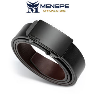 MENSPE Men Belts Real Cowhide Leather Belts Automatic Buckle Belt for Men Original Leather Men’s Waist Belts Nonporous Casual Business Belt Jeans Belt for Men