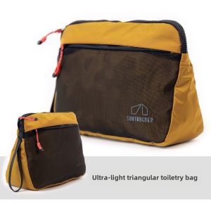 Ultra-Light Portable Travel Toiletry Bag Mens Womens Outdoor Camping Hiking New Style Small Square Bag Casual Simple Style