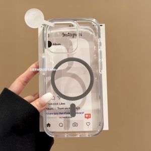 LIANGWU | Transparent Magnetic Jelly iPhone Case
