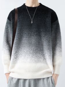 HENGYUANXIANG | Hengyuanxiang Mens Round Neck Knitwear Anti-Ball Turtleneck Sweater Casual Warm Autumn Winter Fashion City Style Long Sleeve