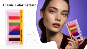 NAGARAKU Rainbow Colored Eyelashes 8 Colors Colorful Eyelash Extension Macaron Color High Quality