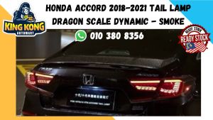 Honda Accord 10th Gen 2017 2018 2019 2020 2021 Car LED Lights Rear Tail Lamps DRL Start-up Dynamic Light Turn Signal Dragon Scale Design