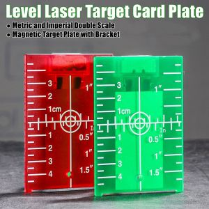 Laser Level Target Board Red/Green Line Beam Distance Plate Inch/cm Leveling Board Tool Hanging On Wall & Floor
