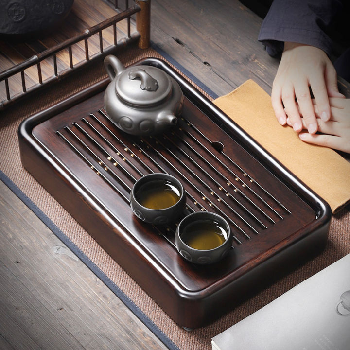 Household Blackwood Solid Wood Tea Tray Tea Table Tea Pitcher ...