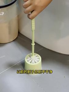 ที่ขัดห้องน้ำ พร้อมแผ่นน้ำยาใช้แล้วทิ้ง ไม้ขัดส้วม แปรงล้างชักโครก แปรงขัดส้วม แปรงล้างห้องน้ำ เปลี่ยนหัวแปรงได้ ใช้ง่าย