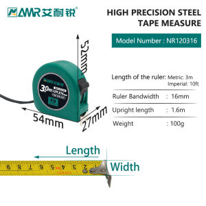 3M 5M 7.5M 10M Measure Tape Double-sided Steel Tapes British Type Tapeline Wood Working Metric Measuring Tool Inch Rule