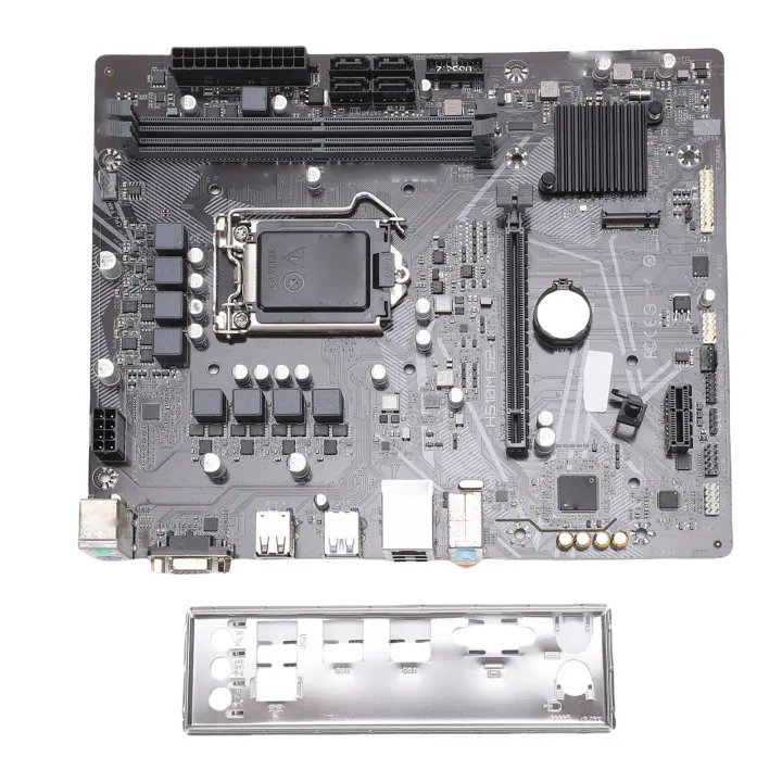 VBESTLIFE | Computer Motherboard for H510M S2 DDR4 Memory 3200MHz Motherboard with M.2 Port Serial ATA Interfaces PCIe 4.0 I/O Plate